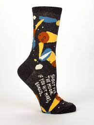 Blue Q Shoot For The Moon Women's Crew Sock