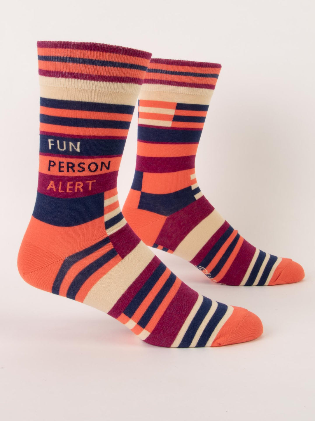 Chaussettes bleues Q Fun Person Alert pour hommes