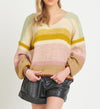 Dex V Neck Multi Colored Sweater