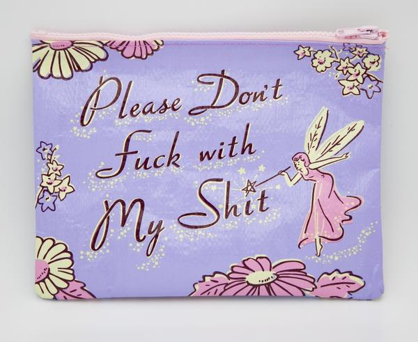 Blaue Q-Reißverschlusstasche