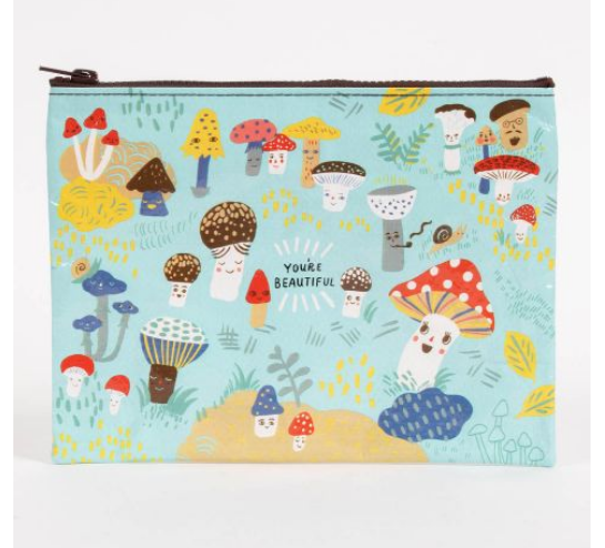 Blaue Q-Reißverschlusstasche