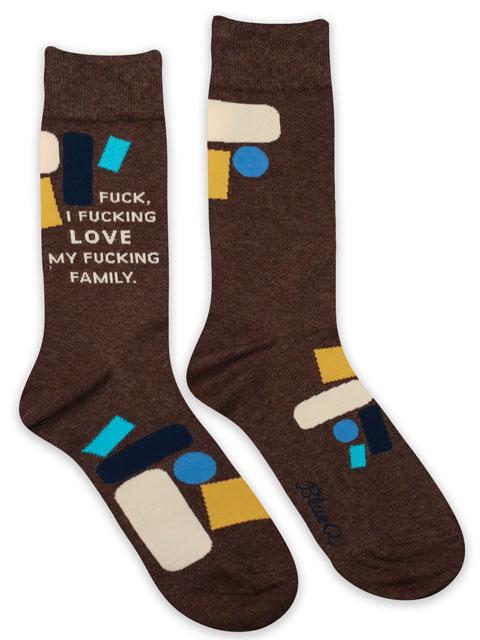 Blue Q Fuck I Love My Farm Crew Socke