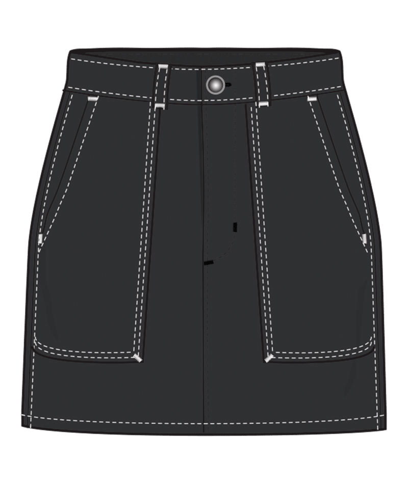 Dickies W - Jupe charpentière taille haute
