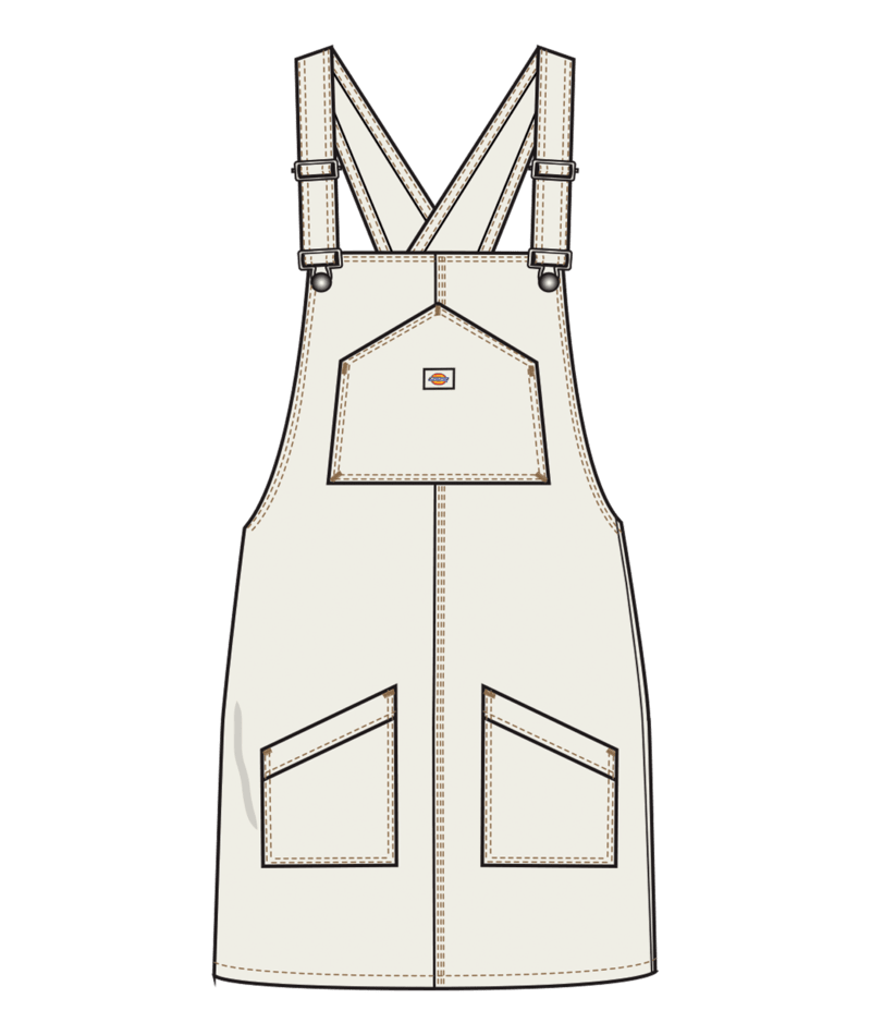 Dickies Yw Solid Twill Bib Skirtall