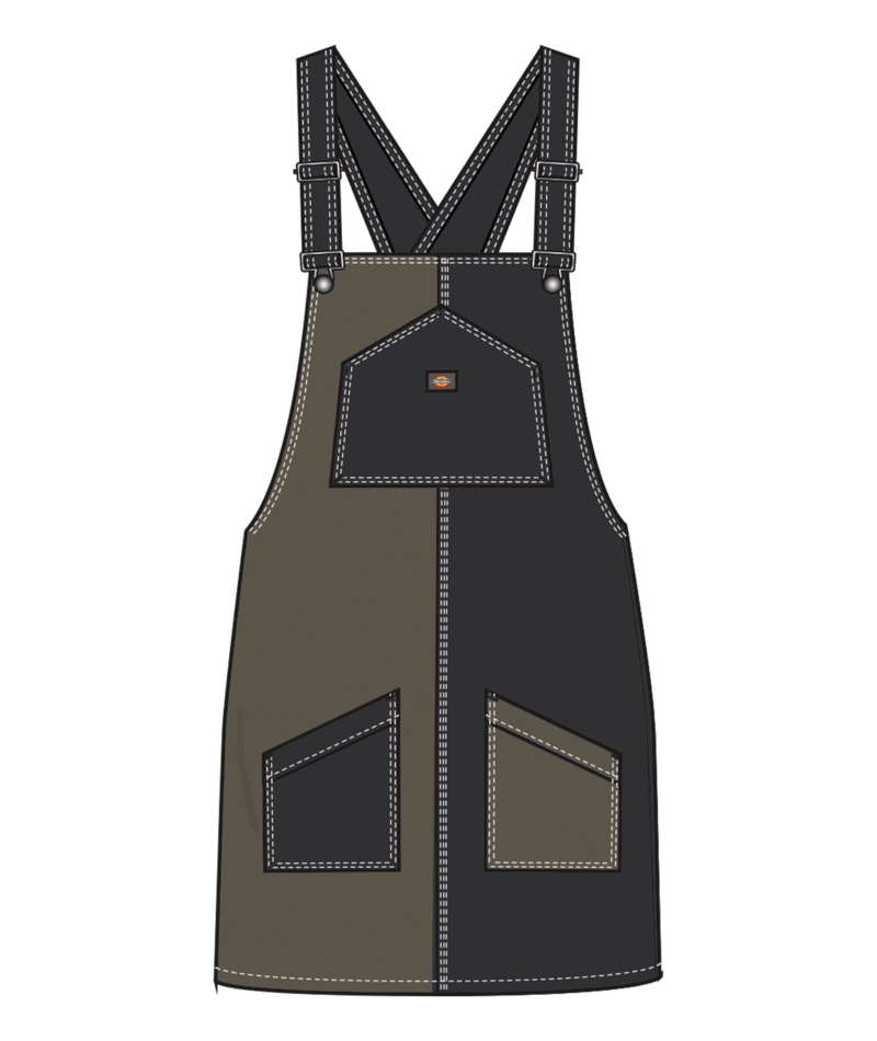 Dickies Yw Color Block Bib Skirtall