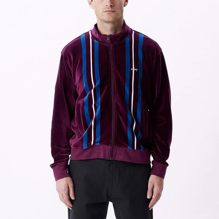Obey Provecal Velours Zip Up Mock