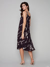 Charlie B Sleeveless Round Neck Rayon Tie Dye Long Dress