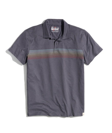 Marine Layer Recycled Sport Chest Stripe Polo