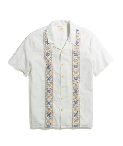 Marine Layer Archive Embroidered SS Shirt