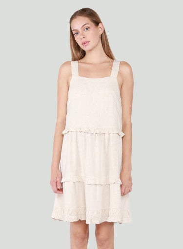 Dex Linen Tiered Dress