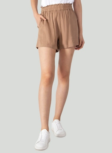 Black Tape Elastic Waist Short