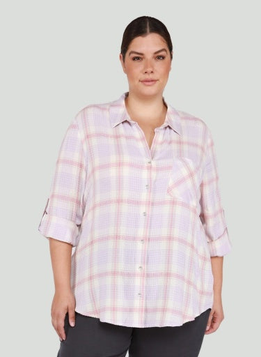 Dex Plus Button Front Shirt